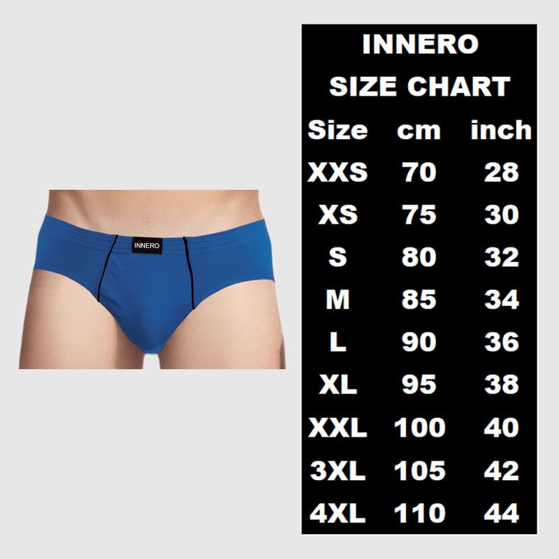 Image of INNERO Venus Mens Brief | Cotton Brief for Men | Attractive Assorted Solid Colors