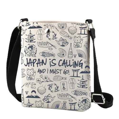 Sac à bandoulière Japon femme motif voyage et sacoche touristique