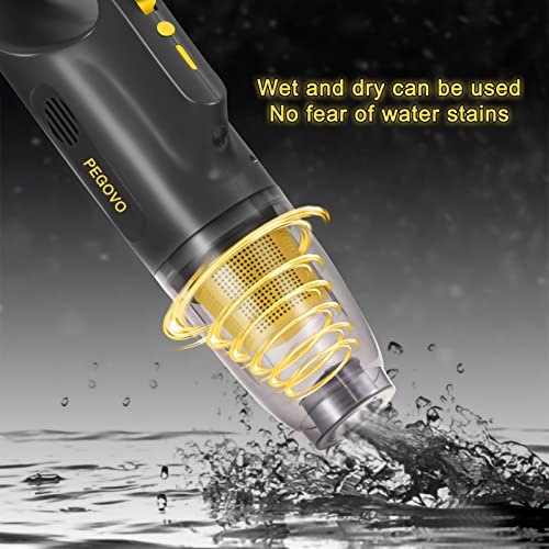 Hand Held Vacuuming Cordless Rechargeable-10K Pa Strong Suction Car Vacuum Cordless Rechargeable,Handheld Vacuum Cordless Car Vacuum Cleaner With 360 Degree Rotation Pet Brush,2 Washable Filters #TOP3