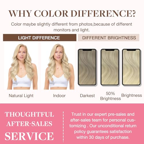 Image of GOO GOO Seamless Clip in Hair Extensions Real Human Hair Remy Extensions