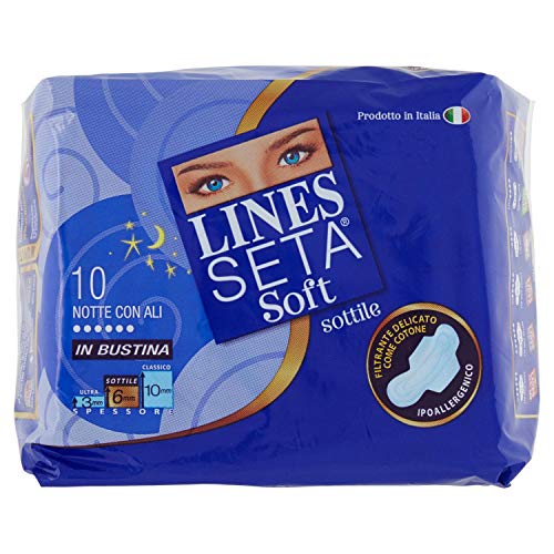 Lines - Seta Soft Notte, con Ali, 10 Pezzi