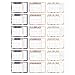 Navy Floral 2019-2020 Large Monthly Desk or Wall Calendar Planner, Big Giant Planning Blotter Pad, 18 Month Academic Desktop, Hanging 2-Year Date Notepad Teacher, Family Home or Business Office 11x17