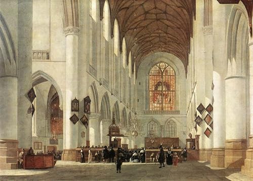 Tableaux Landscape Picture Printing toile St Bavon Haarlem 60x90
