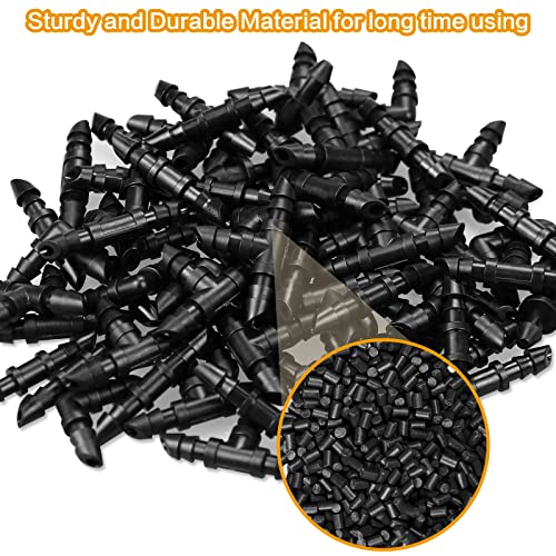 Drip-Irrigation-Fittings-Kit125-Pieces-Drip-Irrigation-Parts-for-14-Drip-Irrigation-Tubing-14-Inch-Barbed-Connectors-for-Garden-Drip-System-70-Couplings-30-Tees-15-Elbows-10-End-Cap