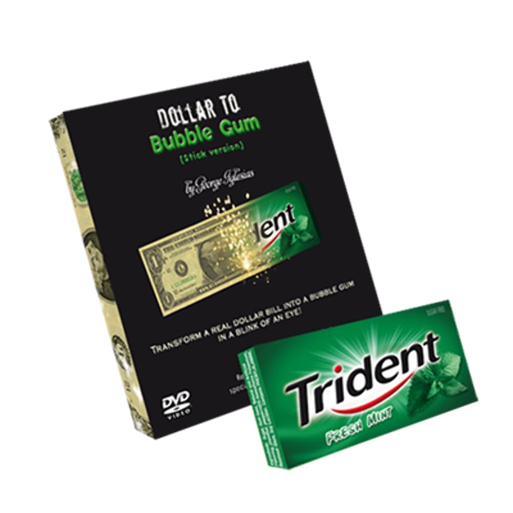 Dollar to Bubble Gum (Trident) by Twister Magic - Trick