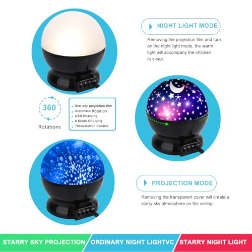 MOKOQI Star Projector Night Lights for Kids, Birthday Gifts for 1-4-6-14 Year Old Girl Boy Kids Bedroom, Glow in The Dark Stars Moon for Child Asleep Peacefully - Image 5