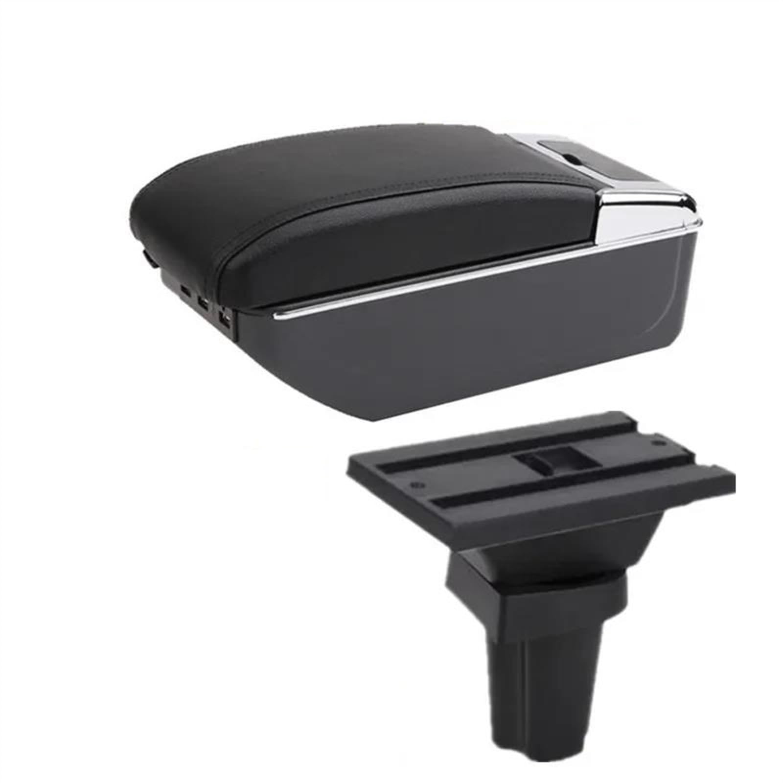 NOHEEU Car Interior Parts Special Retrofit Center Armrest Box Storage For Morning For Picanto(D black line 7USB)