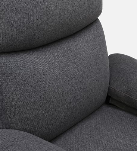 Image of Recliners India Single Seater Recliner Sofa Model-Curve | Power Recliner Chair | Cushion Armrest | Living Room Recliner Sofa | Colour- Grey