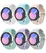 Produktbild MoKo 6 Stück Armband Kompatibel mit Samsung Galaxy Watch 7 FE 6 5 4 Armband 40mm 44mm/Watch 6 Classic 43mm 47mm/Watch 5 Pro 45mm/Watch 4 Classic 42mm 46mm, Weiches Silikon Ersatzarmband, Mehrfarbig C