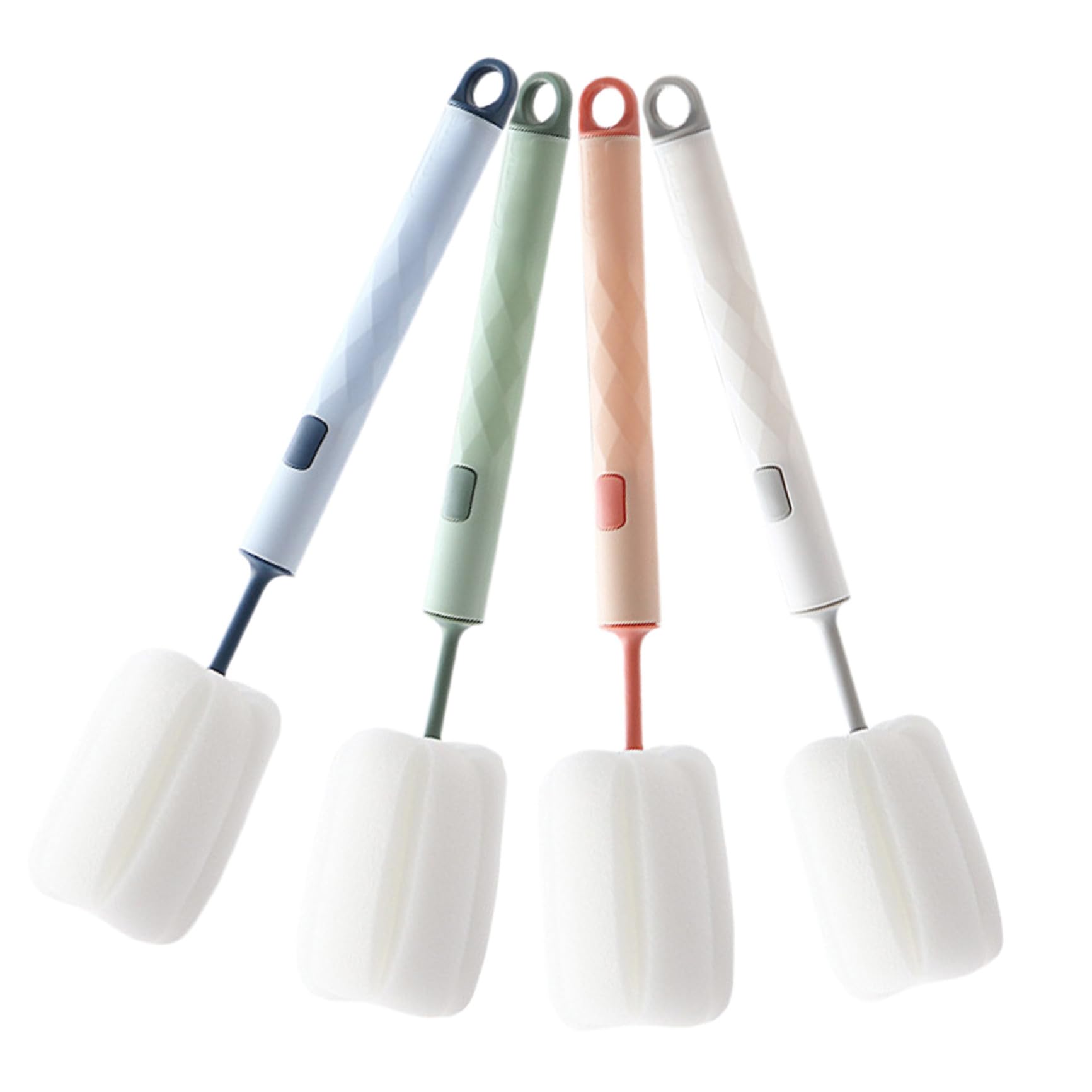 Healeved 3 Juegos De Cepillos De Esponja Desmontables para Biberones Mango De Cepillo para Limpiar Biberones 4 Unidades X 3