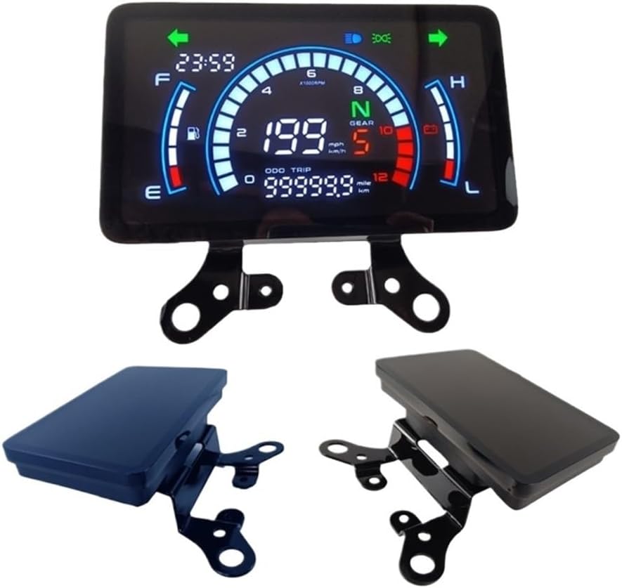 Motorcycle Speedometer Tachometer Digital Motorbike Dashboard with Tachometer Gauge for 150 Tachometer Odometer Instrument Panel