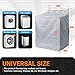 BlueStars Washing Machine Cover For Top-load and Front-load Washer/Dryer - Premium Outdoor Protection For Most Washer Dryer Cover - W29”x D28”x H43” (Silver)