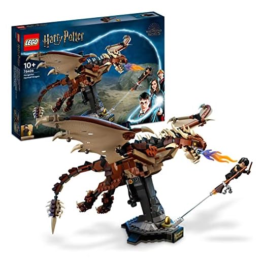 LEGO 76406 Harry Potter Le Magyar à Pointes, Figurine et Jouet de Dragon à Collectionner, Décoration de Chambre, Idée de Cadeau Anniversaire
