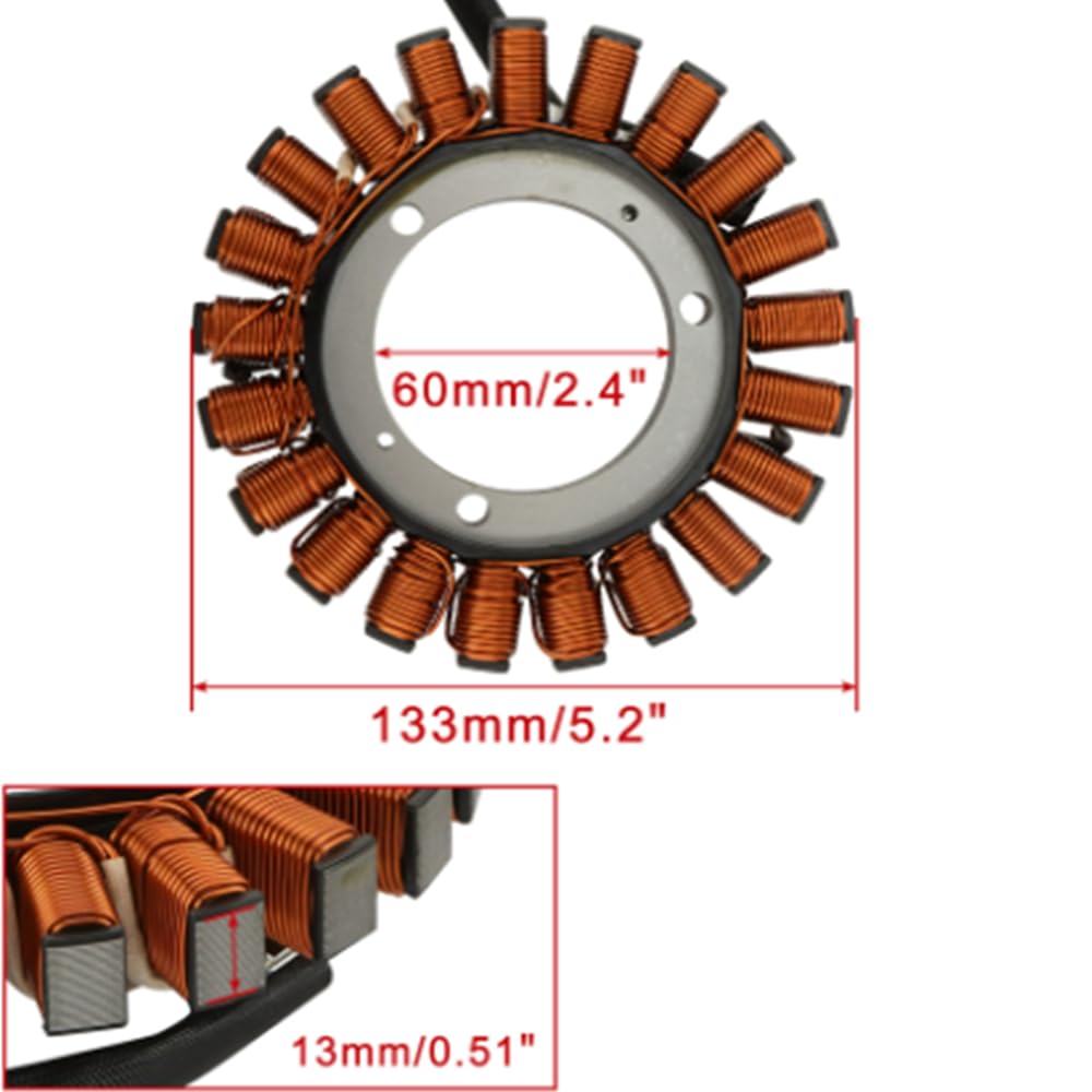 1 Pcs Motocyklowy Generator Stojana Cewka Zapłonowa do BMW Adv R1200 R1250 R Rs Rt 2011-2020 12317724032 12318356824 12318526908 12318406639