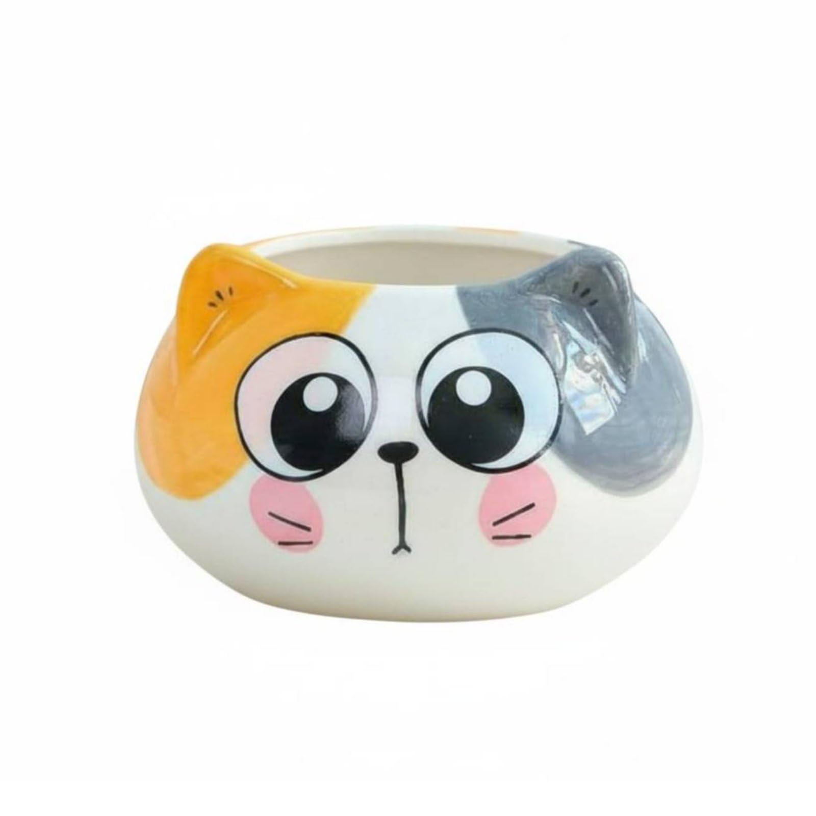 Amazon.co.jp: predolo 猫型ミニ植木鉢 可愛いデザイン 陶器製アニマル