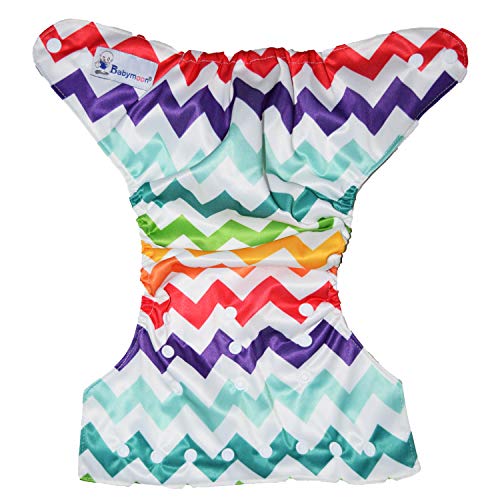 Image of Babymoon (SET of 3-1 Cloth Diaper with 2 5Layesr Bamboo Insert) Premium Adjustable Reusable Washable Cloth Diaper for Baby
