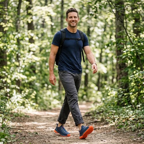 Image of FitVille Extra Wide Sneakers for Men Slip-on Shoes, Soft Comfortable Mens Running Shoe, Slip Resistant Hiking Walking Shoes with Arch Support & Wide Toe Box