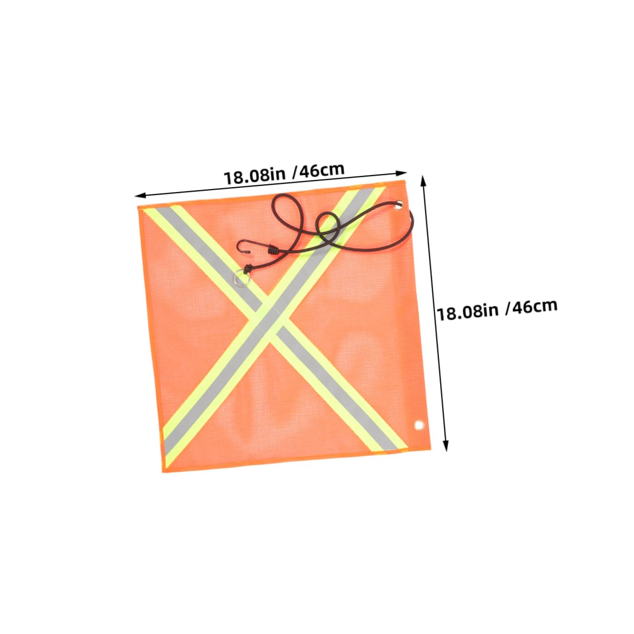 Hemobllo 2pcs Reflective Safety Flag High Visibility Warning Flag for Garage Trailer Use Durable Mesh Design for Off Road Vehicles Easy Installation Enhanced Night Safety