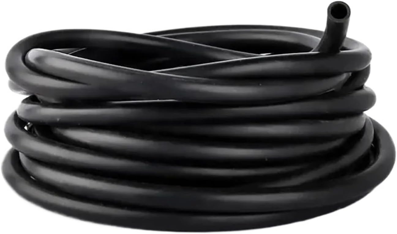 1Meter 5Meters Industrial Grade High Temp Resistant Black Silicone Rubber Hose Capillary Pipe Tube ID 1-60mm Silicone Tube(5x10mm-1Meter)