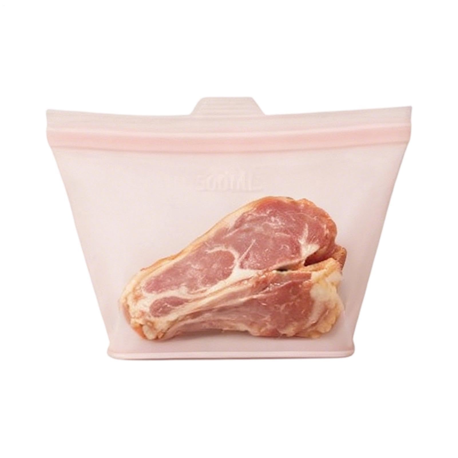 Bolsa de congelación de silicona de pie con cierre de cremallera hermética