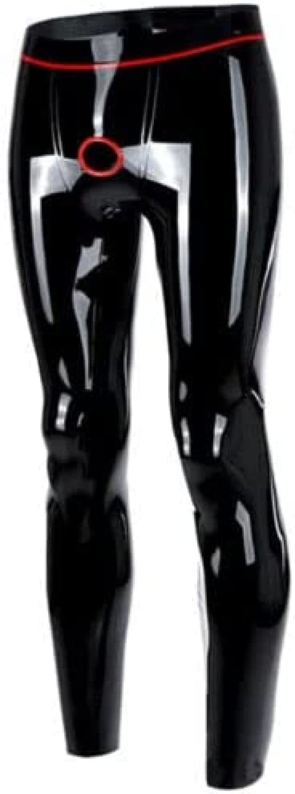 Latex Uomo Pantaloni Con Rifiniture Fori Ad Anello Leggings Skinny In Lattice,personalizzare,medio
