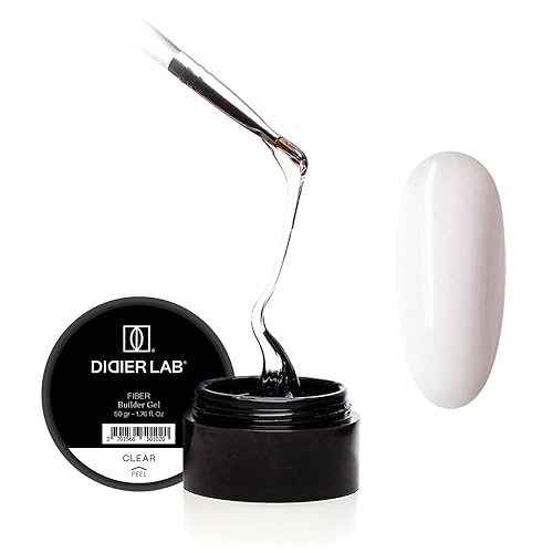 Miniatura 10 de DIDIER LAB Fiber Builder Gel Natural - Gel constructor autonivelante sin HEMA para uñas, gel constructor de uñas de fibra de vidrio LED ultra fuerte