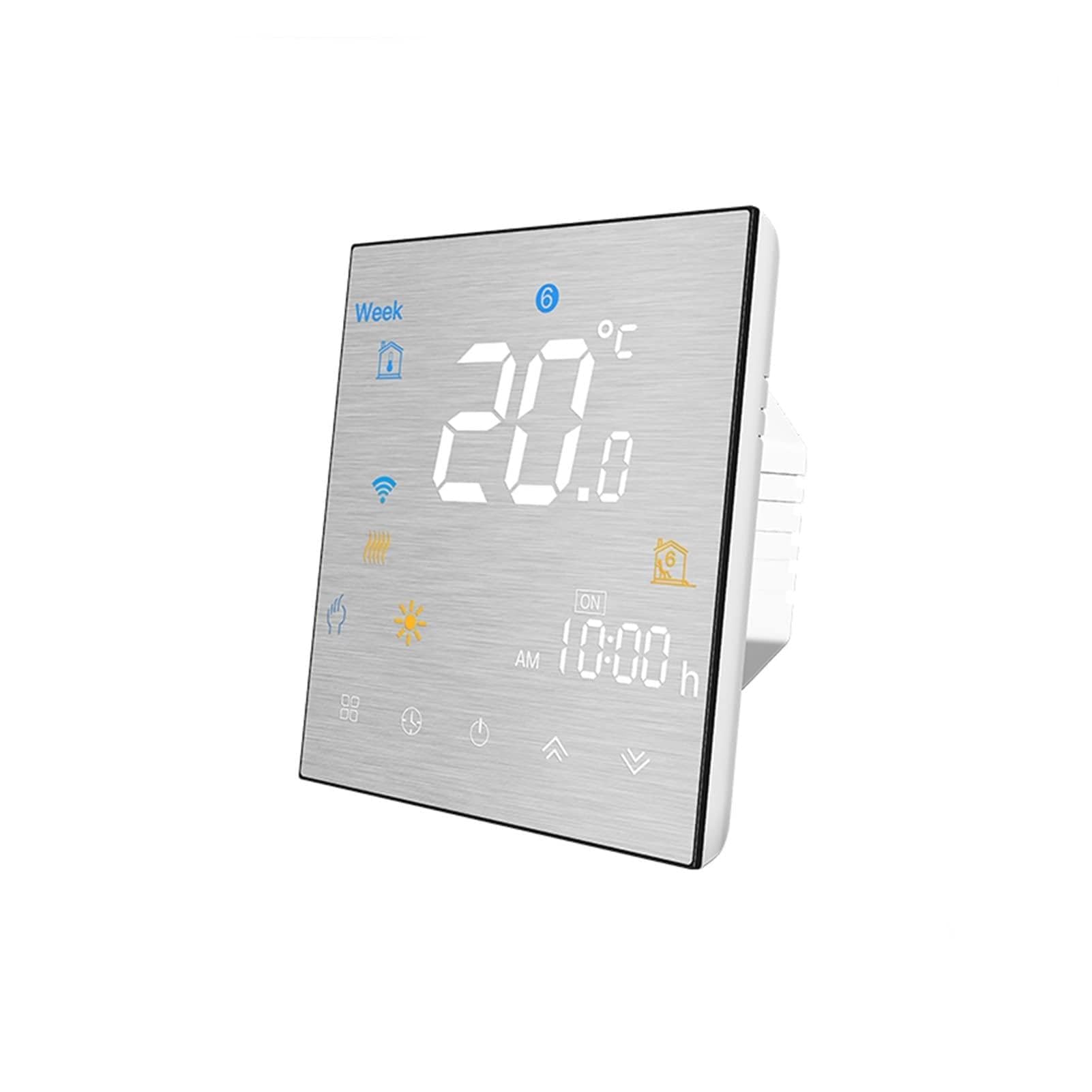 Czujnik termometru, Wifi Smart Thermostat Regulator temperatury do wody/elektrycznej Ogrzewanie podłogowe Kocioł wodny Działa domu(Water Gas Boiler)