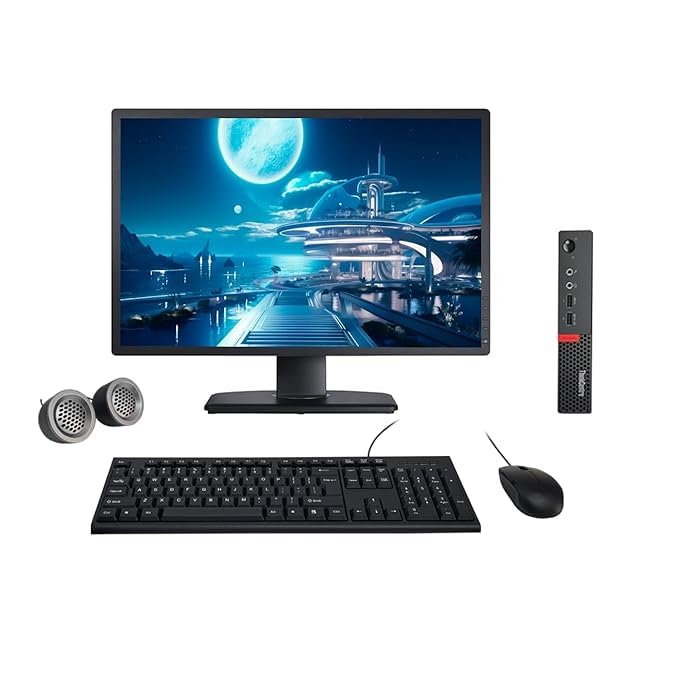 (Refurbished) Lenovo ThinkCentre M710q 22″ HD AIO Desktop Computer Set (Intel Core i3 6th Gen| 8 GB DDR4 RAM| 256 GB SSD| 22″ HD LED Monitor| KB & Mouse| Speakers| WiFi| Windows 11| MS Office) (Refurbished) Lenovo ThinkCentre M710q 22″ HD AIO Desktop Computer Set (Intel Core i3 6th Gen| 8 GB DDR4 RAM| 256 GB SSD| 22″ HD LED Monitor| KB & Mouse| Speakers| WiFi| Windows 11| MS Office)