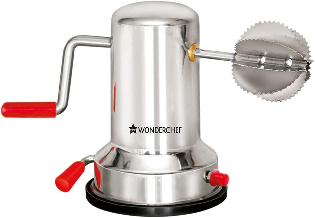 Wonderchef Stainless Steel Coconut Scraper Grater Shredder Cutter Silver