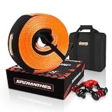 AUREOLE Heavy Duty Tow Strap Recovery Rope Kit 3' x 30ft Snatch Straps Lab Tested 31,747lb Break...