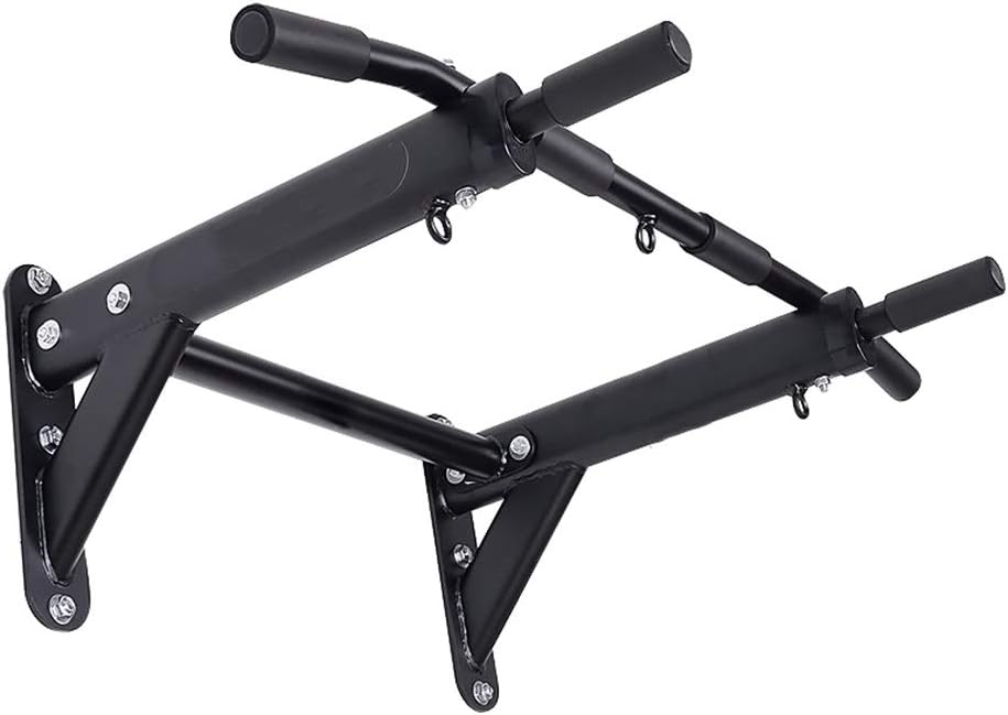 AGYH Steel Chin Up Bar, Wall Horizontal Bars, Home and Gym Strength Training Equipment, Sandbag Pull Rope Resistance Belt Hanger, Load 350kg