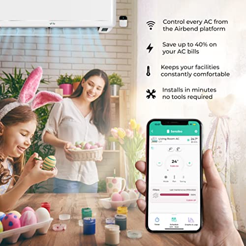 Sensibo Sky, Smart Home Air Conditioner System - Quick & Easy Installation. Maintains Comfort With Energy Efficient App - Automatic On/Off. Wifi, Google, Alexa And Siri. (White) #TOP2