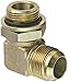 Eaton Weatherhead MB5515X6X4 Carbon Steel SAE 37 Degree (JIC) Flare-Twin Fitting, 90 Degree Elbow, 1/4" BSPP Male x 3/8" JIC Male