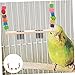 BESPORTBLE Parrot Stand Perch Bird Perch Parrot Swing Toy Food Cups Safe Wooden Bird Toy Set for Pet Birds