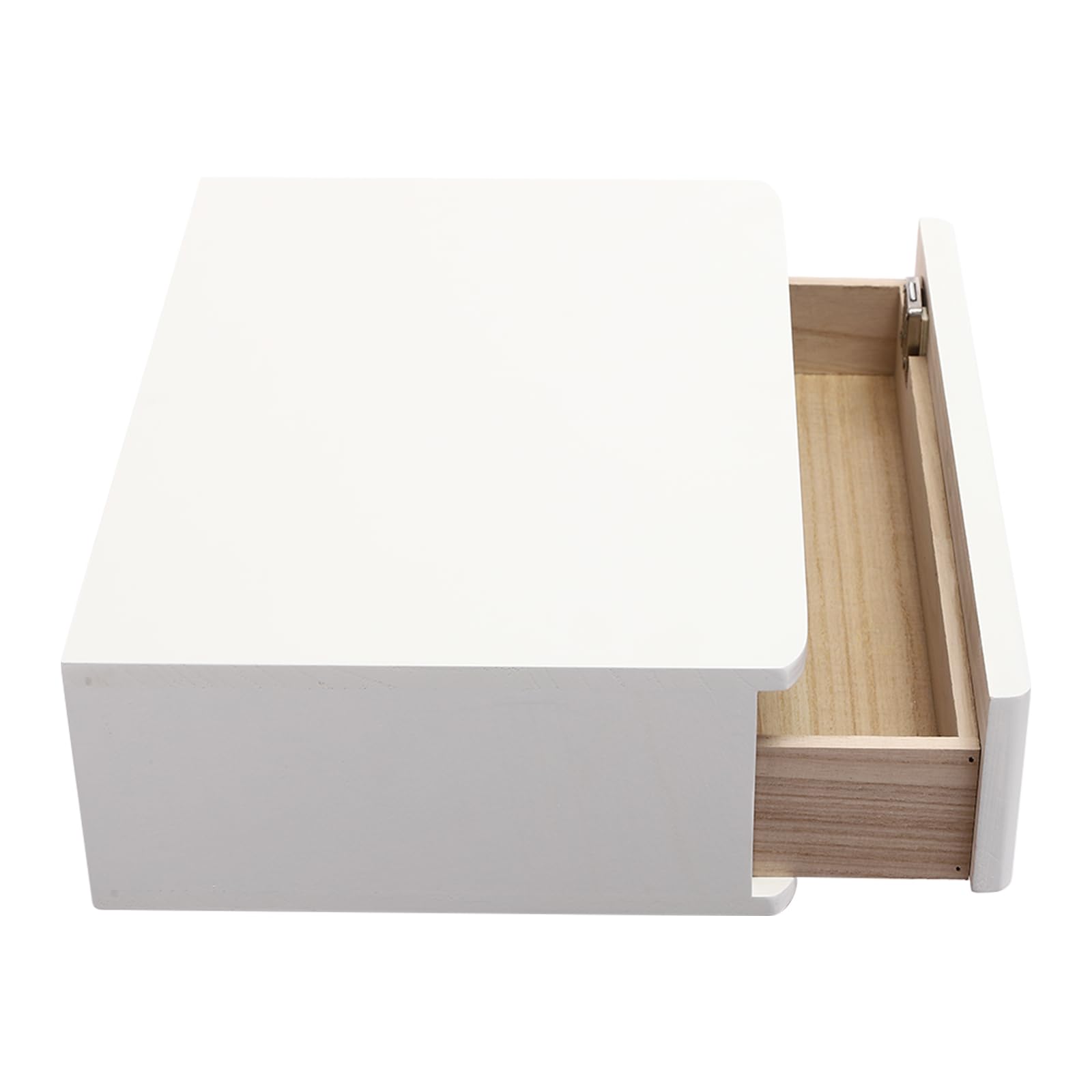 Schreibtisch-Aufbewahrungsbox mit Schloss, Holz-Aufbewahrungsset 1 Schublade aus Holz Organizer Aufbewahrungslösung 40 * 28 * 12cm Aufbewahrungskiste Schubladen-Organizer für Büro (Weiß)
