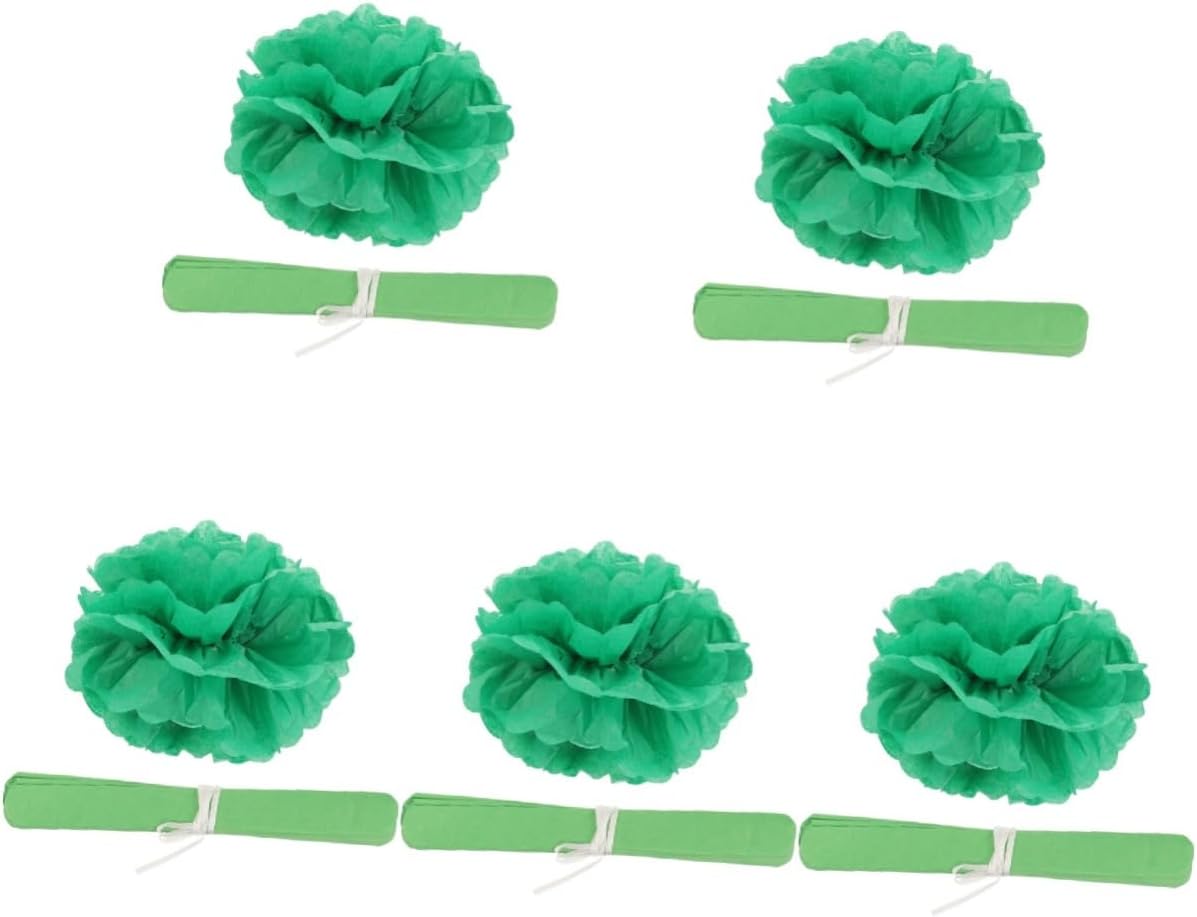 Alipis 100pcs Tissue Paper Pom Poms Kit Decorative Flower for Party Wedding Festivals and Events