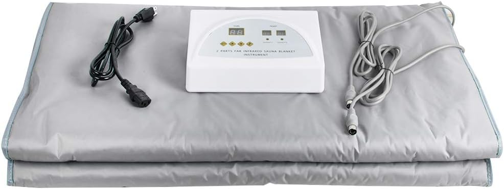 Sauna Blanket with Controller Digital Far-Infrared Heat Blanket with 3 Zone for Helping Weight Lose