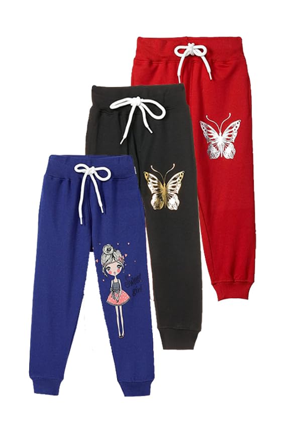 Pantalon de sport fille coupe droite T2F souple anti-serrage pour l'EPS