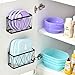 MIXISAV 3 Pack Cabinet Organizer - Adhesive Lid Organizer Slim Space Wall Mounted Inside Cabinet Door Storage for Kitchen, Bathroom, Pantry, Under Sink