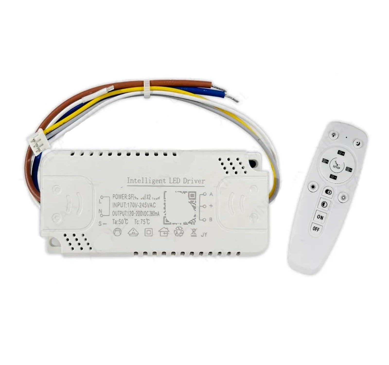 Driver LED avec télécommande transformateur d'éclairage 60-80Wx2 - 2