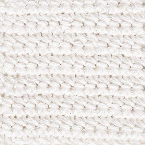 Image of Bernat Handicrafter Cotton Solids Yarn, 1.75 oz, Gauge 4 Medium, 100% Cotton, Off White