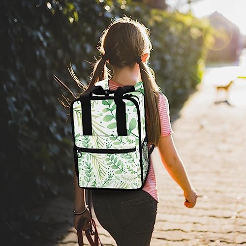 Sac à dos garçons motif feuilles vertes multicolore léger - 7