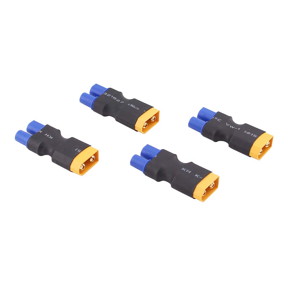 4pcs Male XT60/XT-60 to Female EC3 Connector Adapter for Turnigy Crawler 8ight(B111-4)
