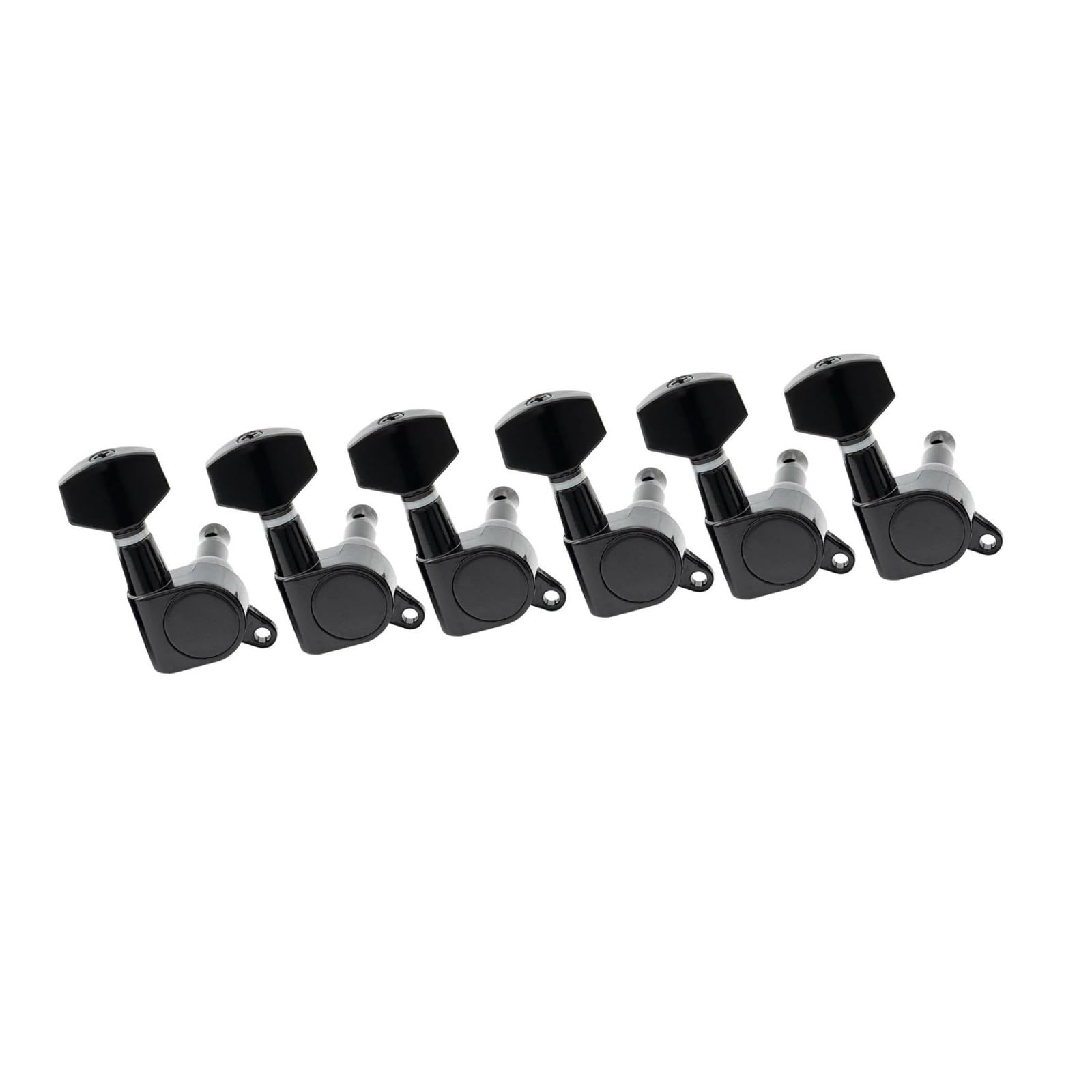 Juego De Afinador Profesional Incluido Para ST Tele Y Otras Guitarras Clavijas Afinación Guitarra(Black)