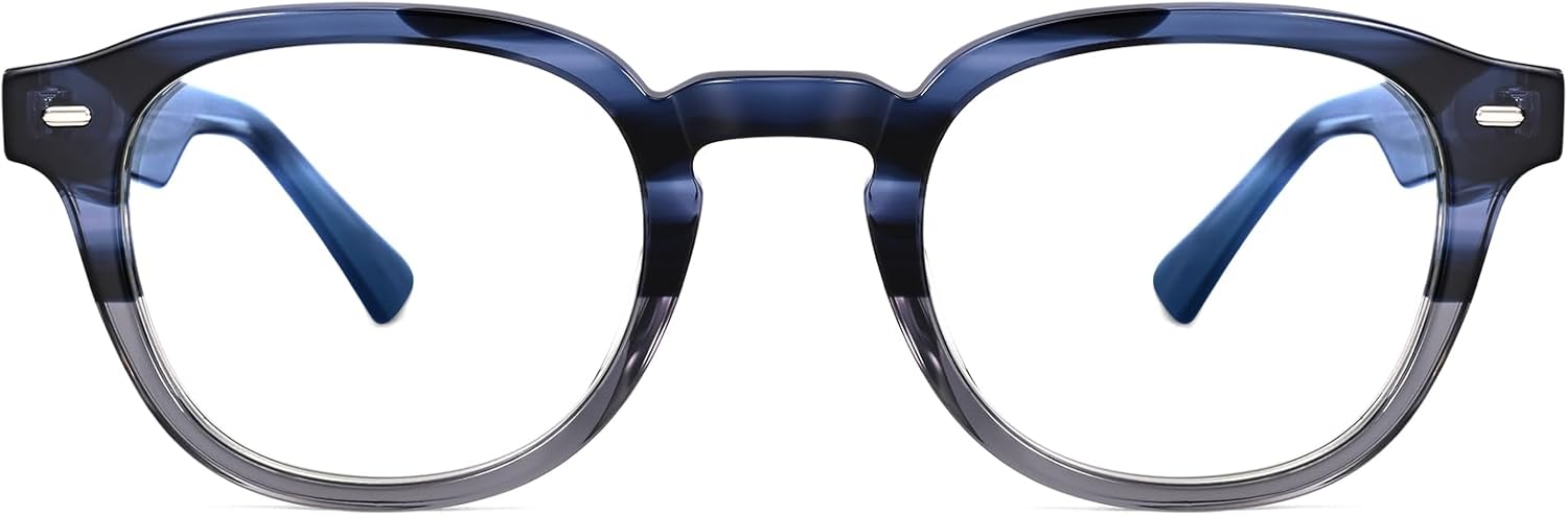Dollger Blue Light Blocking Glasses For Woman Men Thick Frame Round Non-Prescription, pertain Computer Gaming，TV，Work - Image 2
