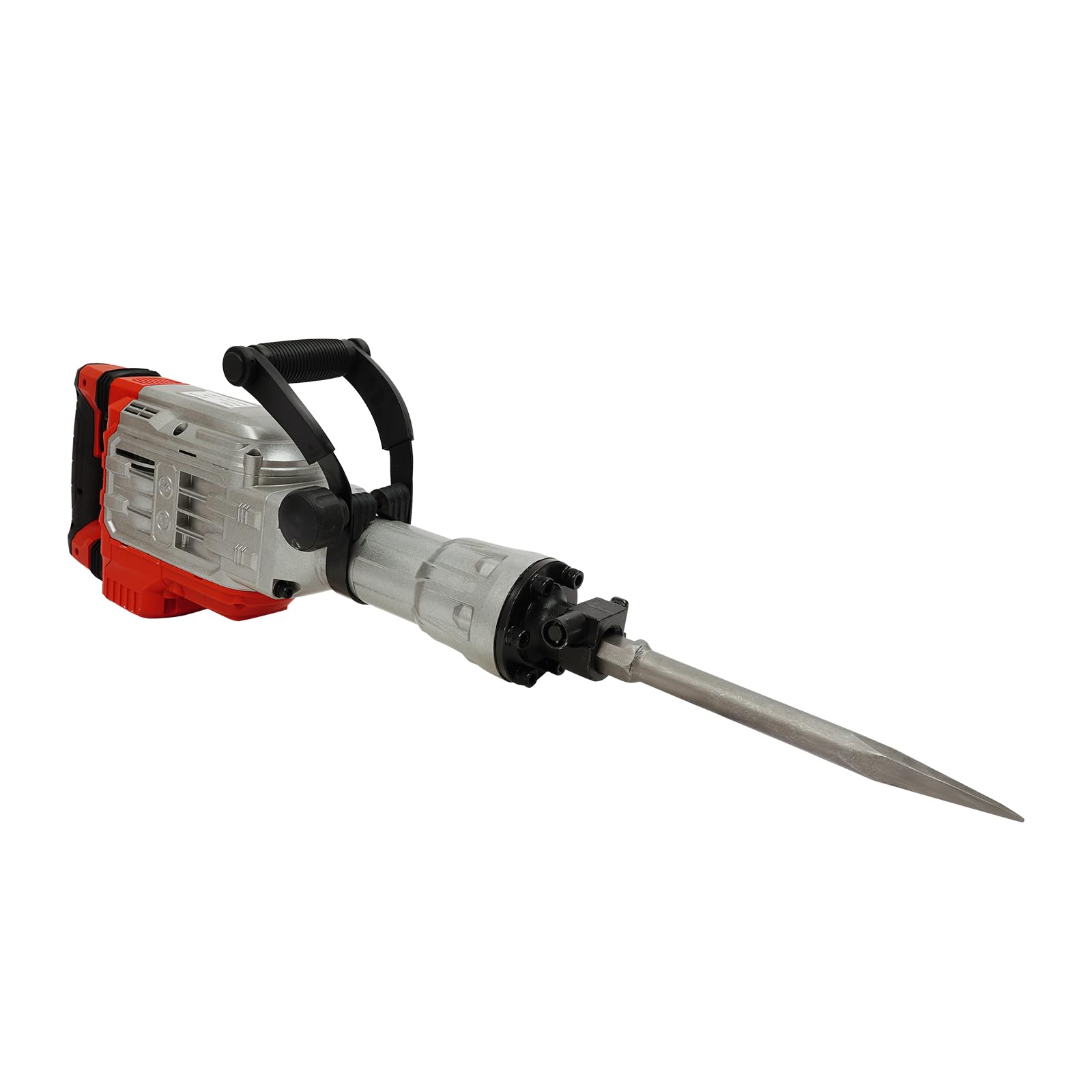 Martillo de demolición, martillo de percusión, martillo de 1700 W, 60 J, martillo neumático con 1900 bpm, motor de cobre, mango de 360°, para demolición de concreto, piedra y pared