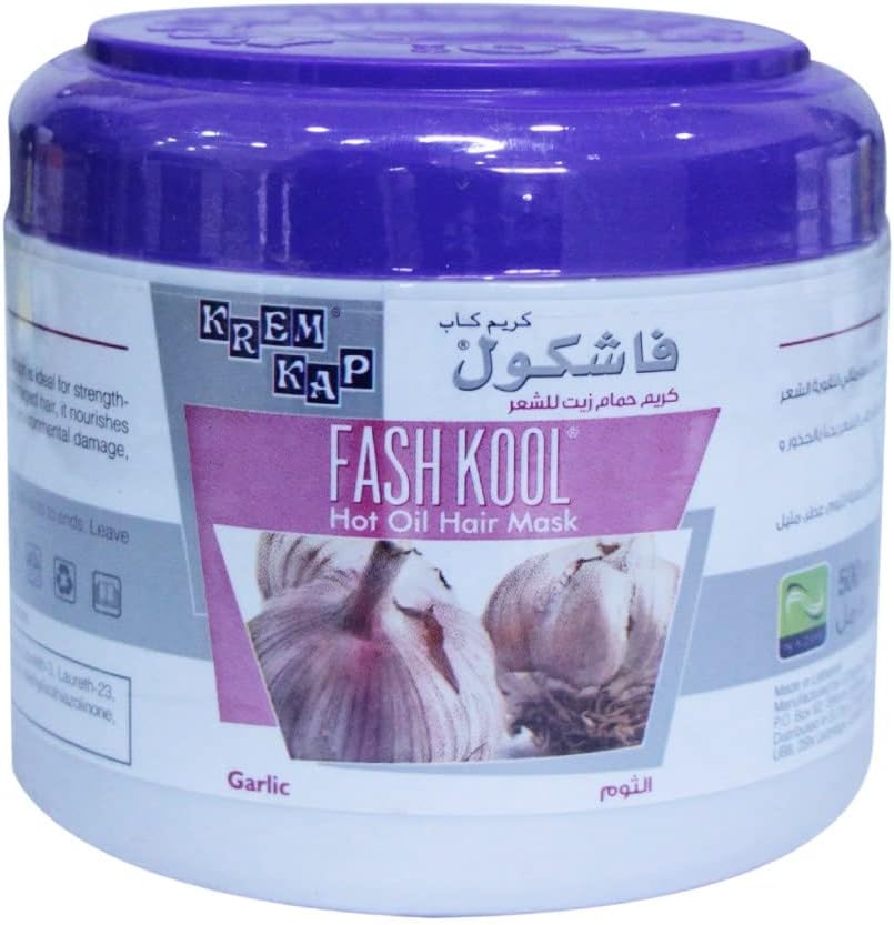 Hot Oil Hair Cream With Garlic Extracts, Rich in Vitamins and Minerals, Ideal For Strengthening and Conditioning Hair, 500 ml
