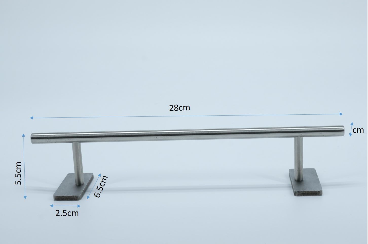 LEEFAI Fingerboard Rail Obstacles 28x5.5cm -Stainless Steel Finger Mini Skateboard Round Rail for Your Fingerboard ramps and Park