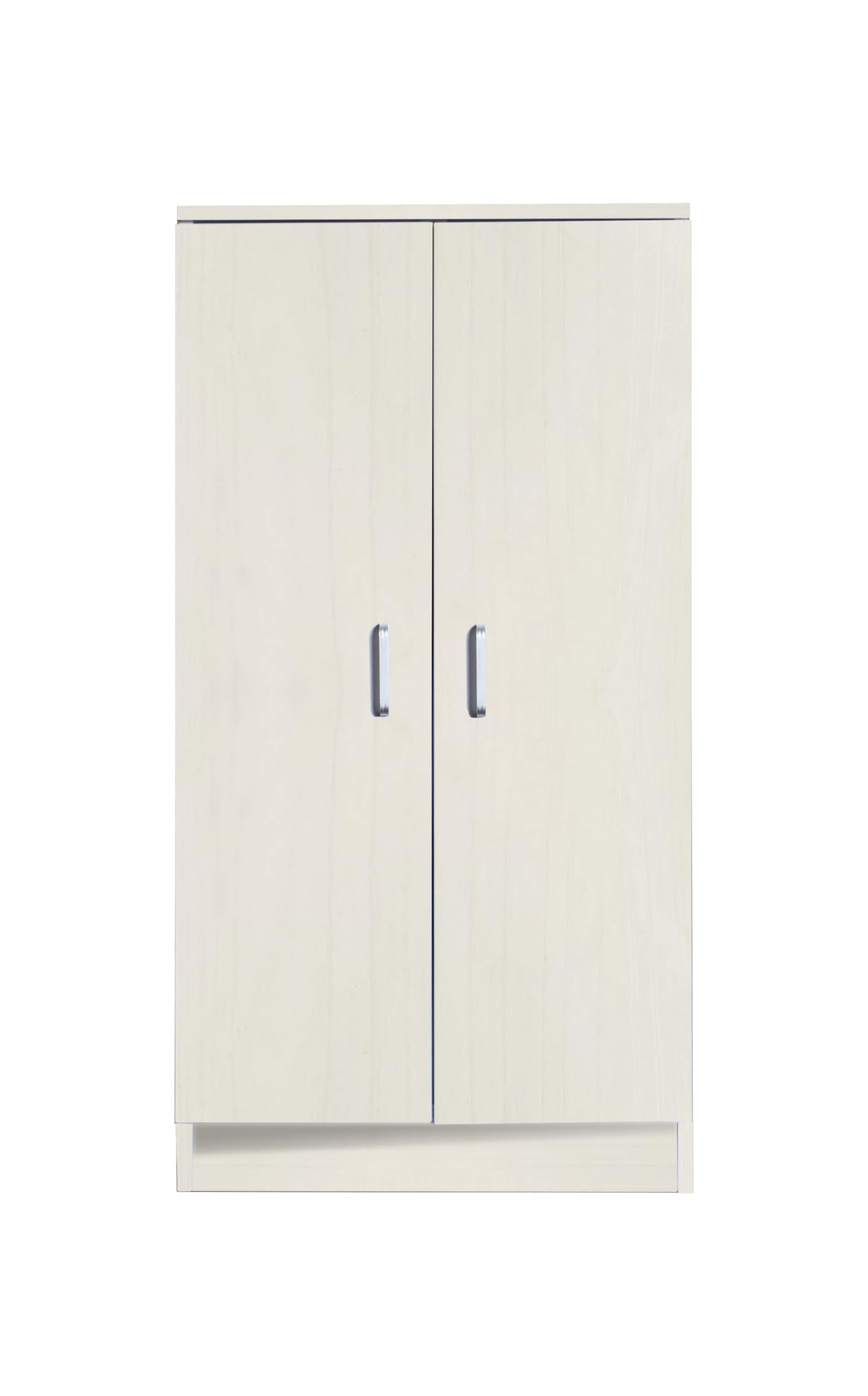 eacommerce Mobile Armadio Multiuso in Legno Scarpiera 2 Ante 6 Ripiani 55x36x108H cm (Bianco Nordico)