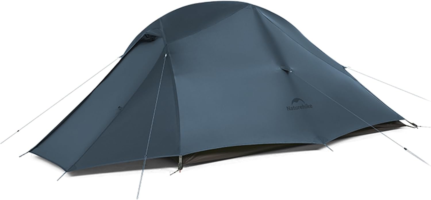 Naturehike Cloud up Pro Camping Tent, 1/2/3 Person Ultralight Tents, 3 Season Backpacking Tent, Waterproof for One Man, Self-Standing Easy Setup for Cycling, Outdoor Camp